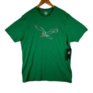 NEW 47 Brand Philadelphia Eagles NFL Graphic T Shirt Green Mens XL